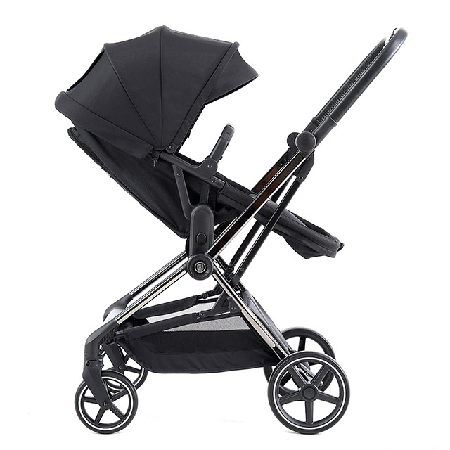 Poussette réglable pour bébé au design ultra compact 2 en 1 avec barre de pare-chocs avant 