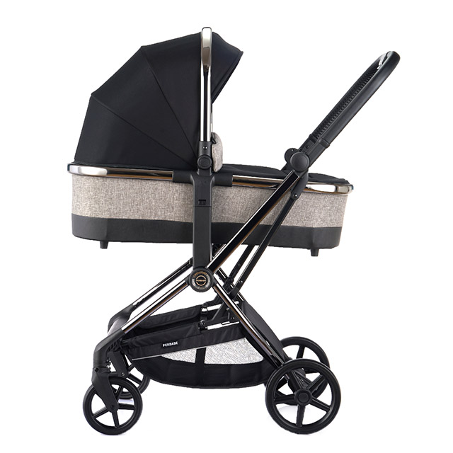 Poussette réversible pour bébé avec cadre en aluminium elliptique A501