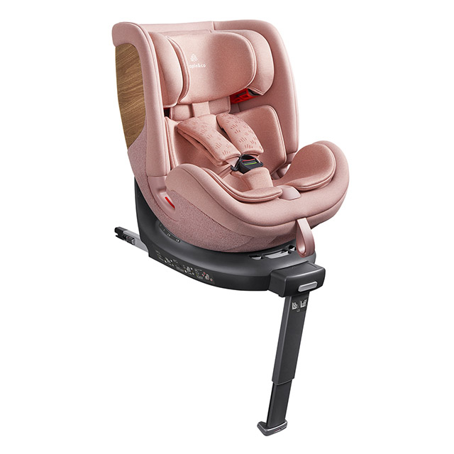 Siège d'auto enfant convertible rose pour voyage