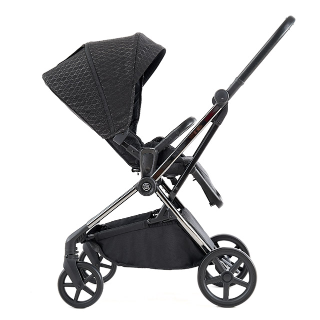 Poussette réversible pour bébé avec cadre en aluminium elliptique A501