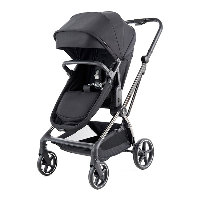 Poussette réglable pour bébé au design ultra compact 2 en 1 avec barre de pare-chocs avant 