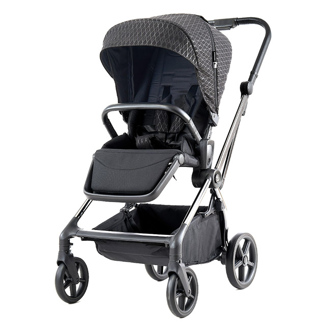 Poussette réversible pour bébé avec cadre en aluminium elliptique A501