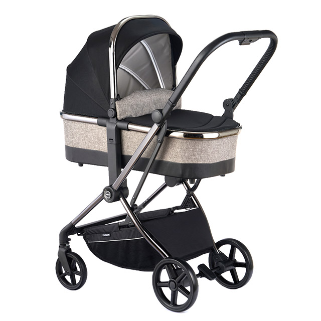 Poussette réversible pour bébé avec cadre en aluminium elliptique A501